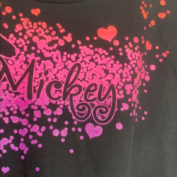 Disney store Mickey short sleeve ombré,glitter top - Picture 6 of 6